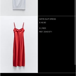 Zara Satin Slip Dress